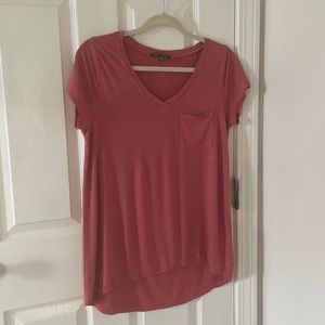 ♡ SOLD ♡ cable & gauge pink short sleeve tee